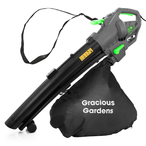 Futura Direct Gracious Gardens Leaf Blower Garden Vacuum and Shredder 35L Collection Bag 3000W