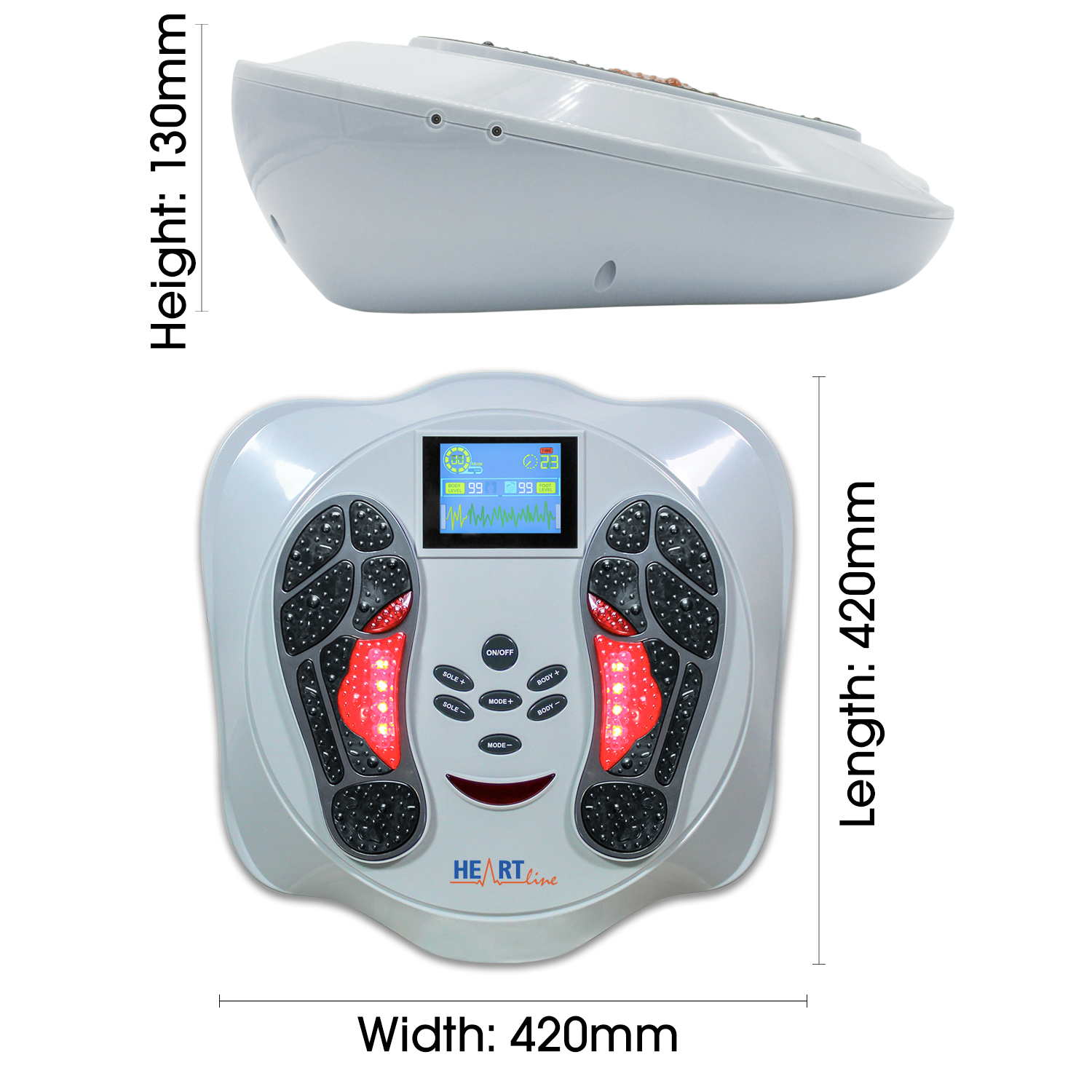 Heartline Electromagnetic Foot Massager & Body Therapy Machine — Futura ...