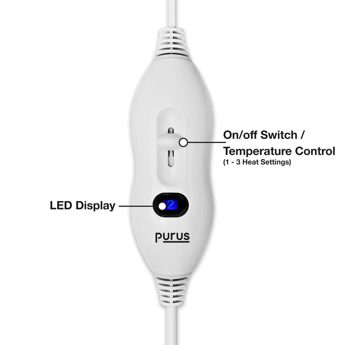 Futura Direct Purus Luxury Double Electric Blanket Under Blanket