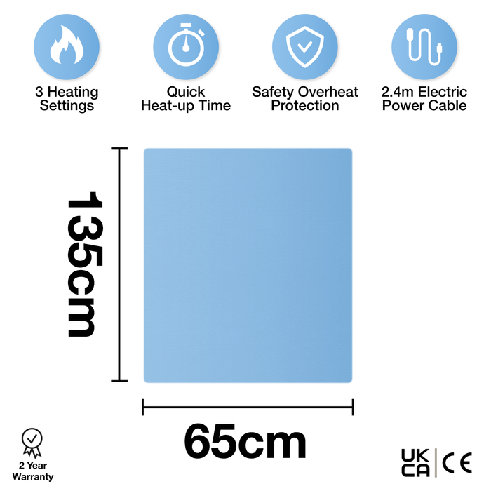 Purus Purus Luxury Single Electric Blanket Under Blanket