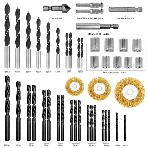 Futura Direct Terratek 18V/20V Cordless Drill Driver with 89pc Drill Bit Accessory Set