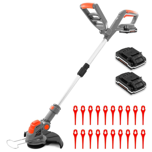 Futura Direct Terratek 20V Cordless Strimmer with 2 Batteries & 30 Spare Blades
